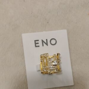 Fashion Jewelry Gold and Silver Maze Ring